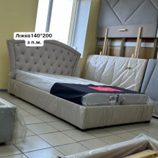 Ліжко Вінсенто 140*200 з п.м. (бежевий велюр)